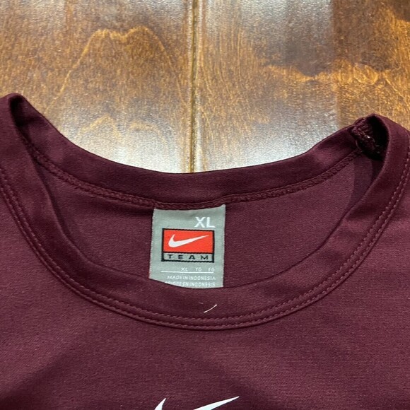 Nike Team Vintage Y2K Virginia Tech Hokies Maroon Orange Polyester Men's XL - Picture 7 of 7